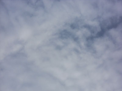 A picture of clouds on a winter day.